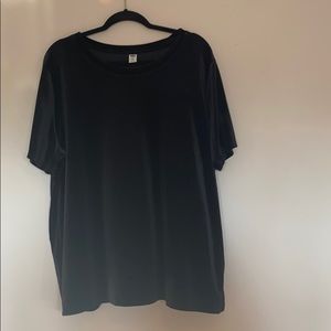 Old Navy Black Velvet Top XXL